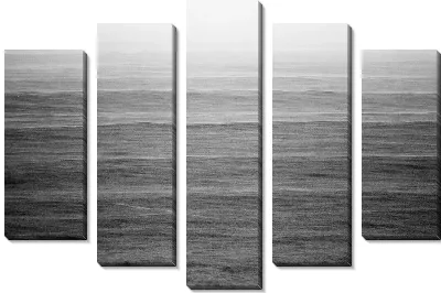 Модульная картина Черно-белое море