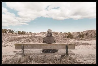 Картина На скамейке