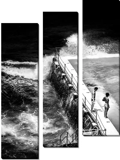 Модульная картина Прыжок в воду №3