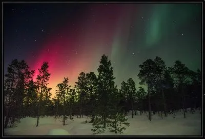 Картина Сияние в небе