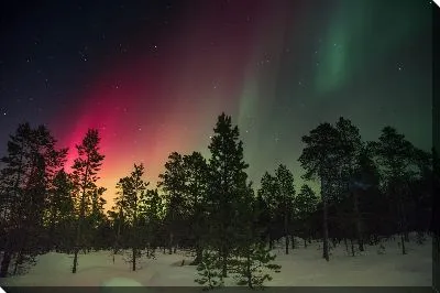 Постер Сияние в небе