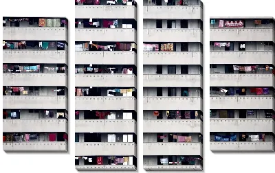 Модульная картина Балконы