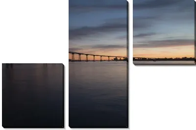 Модульная картина Мост Сан-Диего - Коронадо
