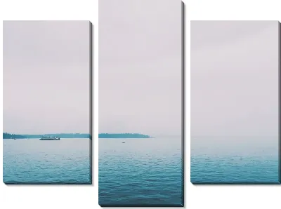 Модульная картина Одинокий корабль