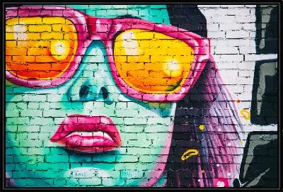 Граффити девушка