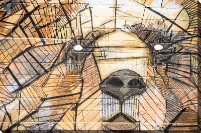 Граффити медведь