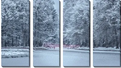 Модульная картина Цветной мост
