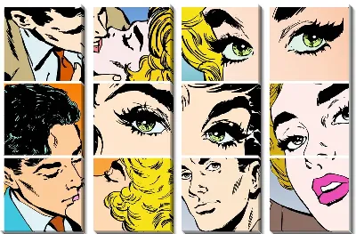 Поп арт люди