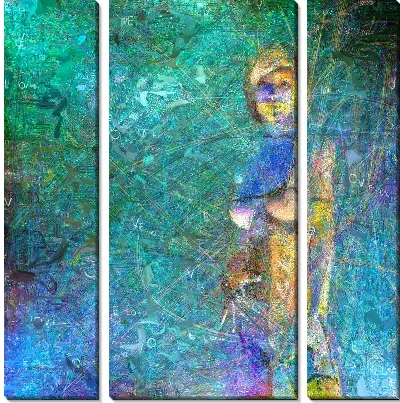 Модульная картина Арт обнаженная девушка