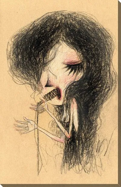 Картина маслом Певица