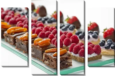 Модульная картина Пирожные