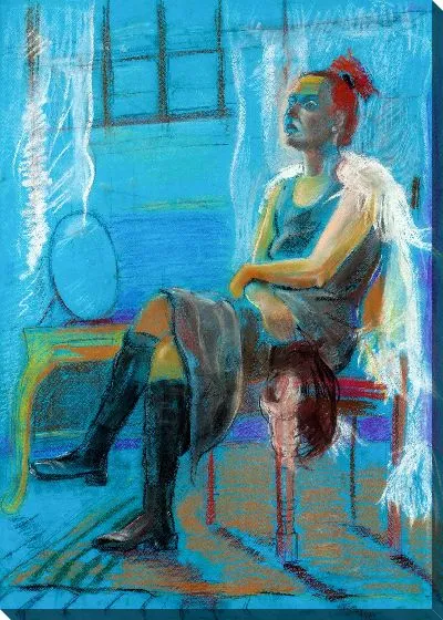 Картина маслом Девушка и зеркало