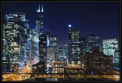 Картина Огни города №3