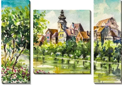 Модульная картина Городской пейзаж №26