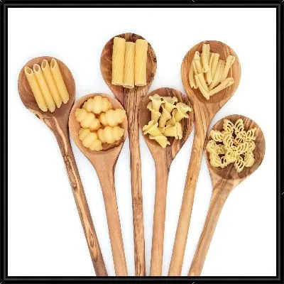 Макароны на ложках