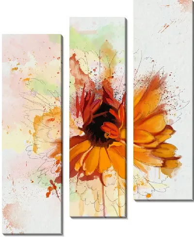 Модульная картина Арт цветок