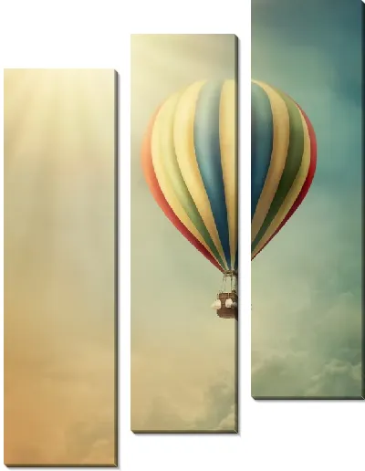 Модульная картина Воздушный шар №7