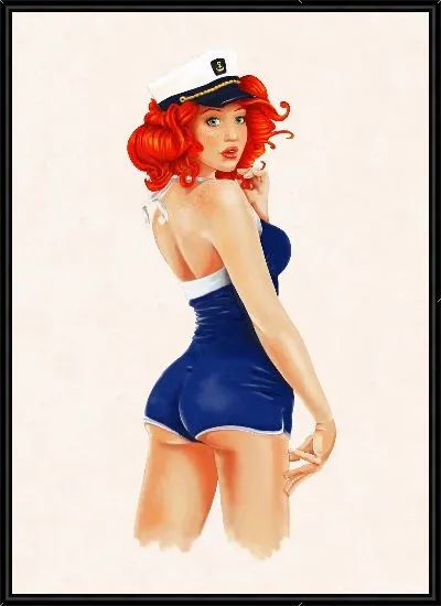 Картина Пин-ап девушка №2