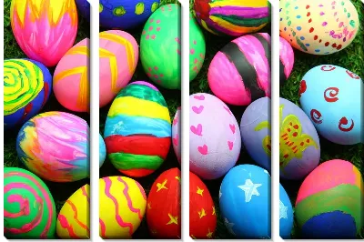 Модульная картина Пасхальные яйца