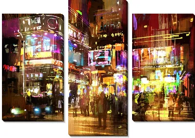 Модульная картина Красочный Китай