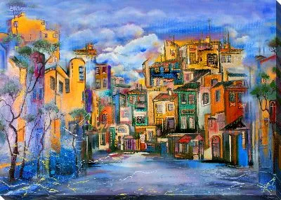 Картина маслом Городской пейзаж №27