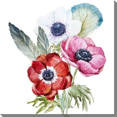 Картина маслом Анемоны №12