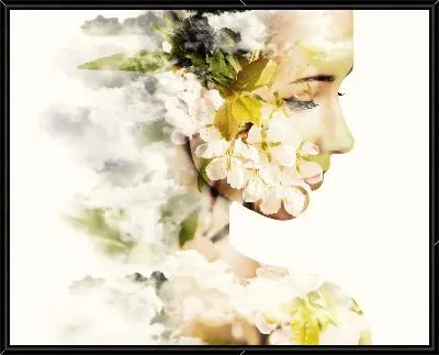 Образ девушки в цветах