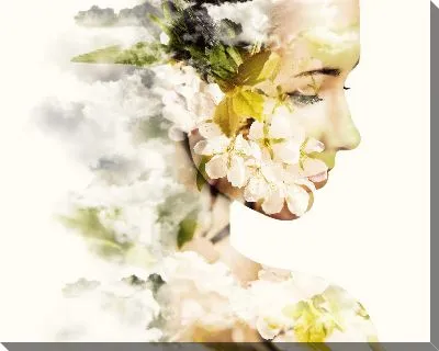 Образ девушки в цветах