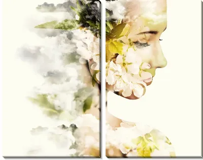 Образ девушки в цветах