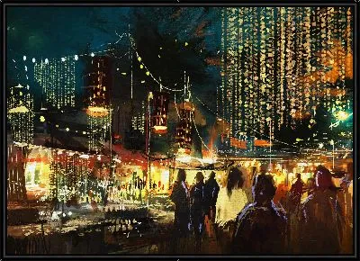 Картина Яркие огни