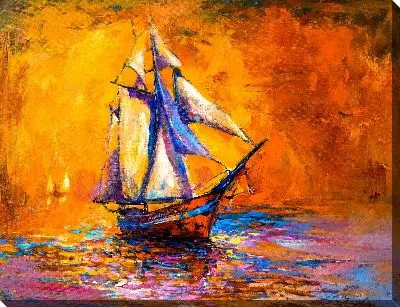 Картина маслом Корабль №208