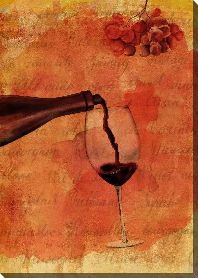 Картина маслом Бокал хорошего вина