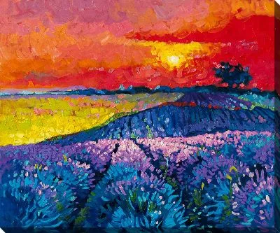 Картина маслом Стилизованный пейзаж