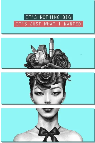 Модульная картина Рекламный постер