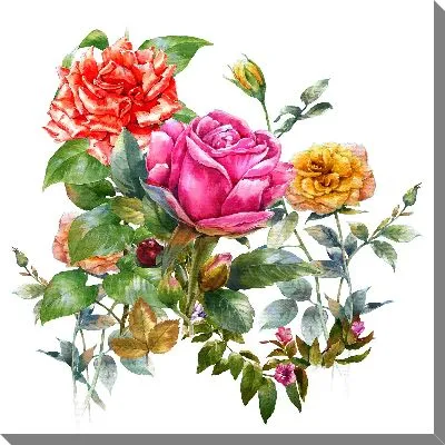 Картина маслом Акварельные розы