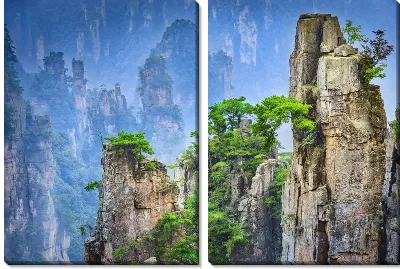Модульная картина Скалы и горы