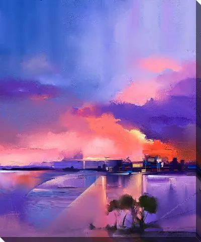 Картина маслом Арт пейзаж №2