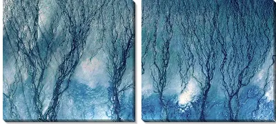 Модульная картина Ветви деревьев