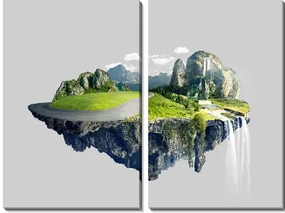 Модульная картина Дорога по острову