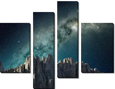 Модульная картина Сияние в небе №2