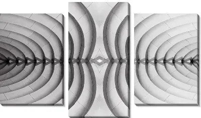 Модульная картина Движение к центру