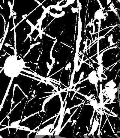 Постер Черно-белая краска №2