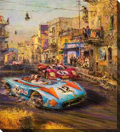 Картина маслом Опасные гонки