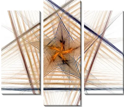 Модульная картина Фракталы №25