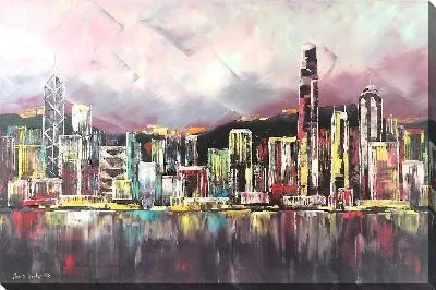 Картина маслом Арт город №10