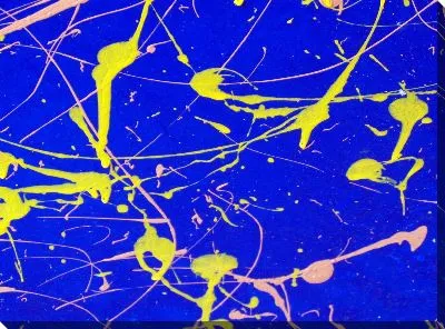 Картина маслом Краски на синем