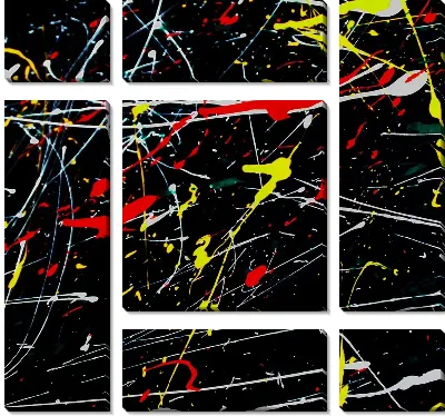 Модульная картина Красочное движение