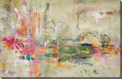 Картина маслом Брызги на бежевом