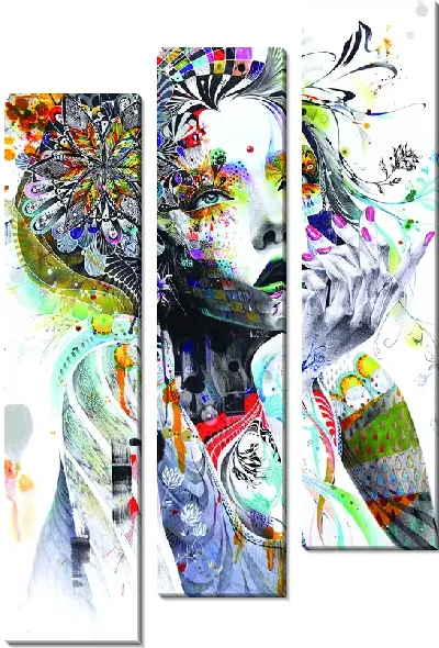 Модульная картина Арт портрет №12
