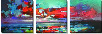 Модульная картина Цветное небо